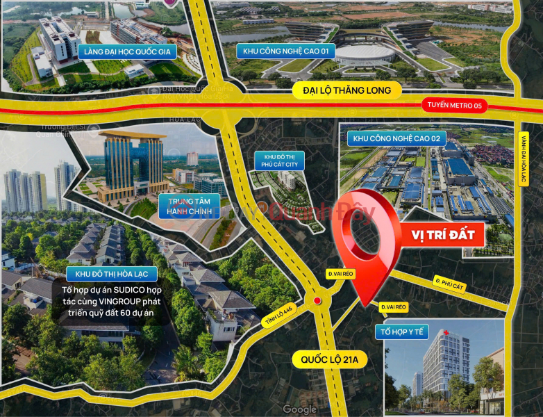 Land with red book - Central location No. 1 Hoa Lac - potential to increase x2, Vietnam Sales | đ 45 Million