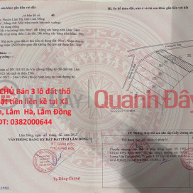 OWNER SELLING 3 ADJACENT RESIDENTIAL LAND PLOTS WITH 2 ROAD FRONTAGES IN ME LINH COMMUNE, LAM HA DISTRICT, LAM DONG PROVINCE _0