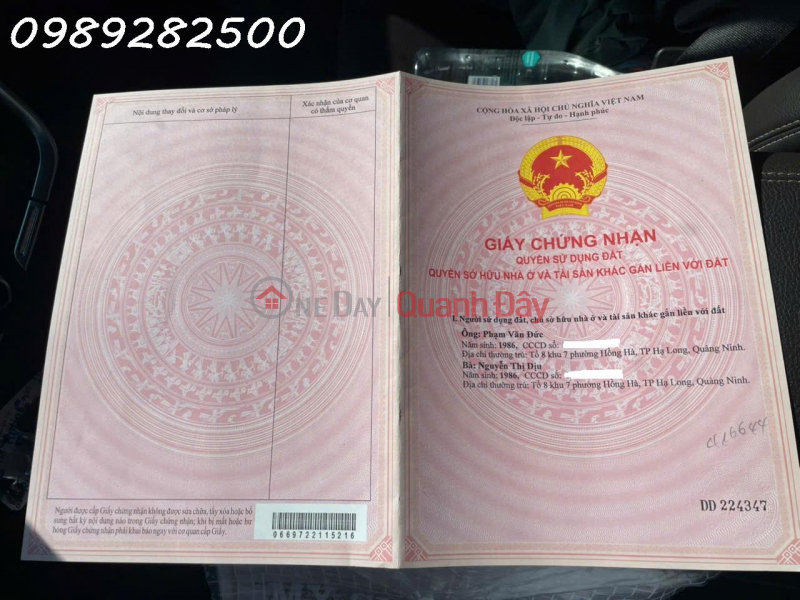 đ 4,5 tỷ, Chính chủ bán lô đất siêu đẹp tại phường Hồng Hà TP. Hạ Long, DT 92,9m2, giá đầu tư