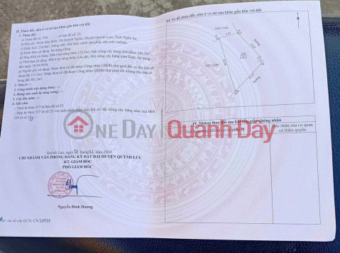 LAND WITH 2 STREET FRONTS - GOOD PRICE - OWNER NEEDS TO SELL In Hoa Binh - Quynh Nghia - Quynh Luu - Nghe An _0