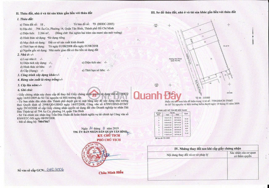 Property Search Vietnam | OneDay | Residential, Sales Listings | Frontage for sale at 794 Au Co Street, Ward 14, Tan Binh: Huge Area (50x50m),Price Only 220 Billion