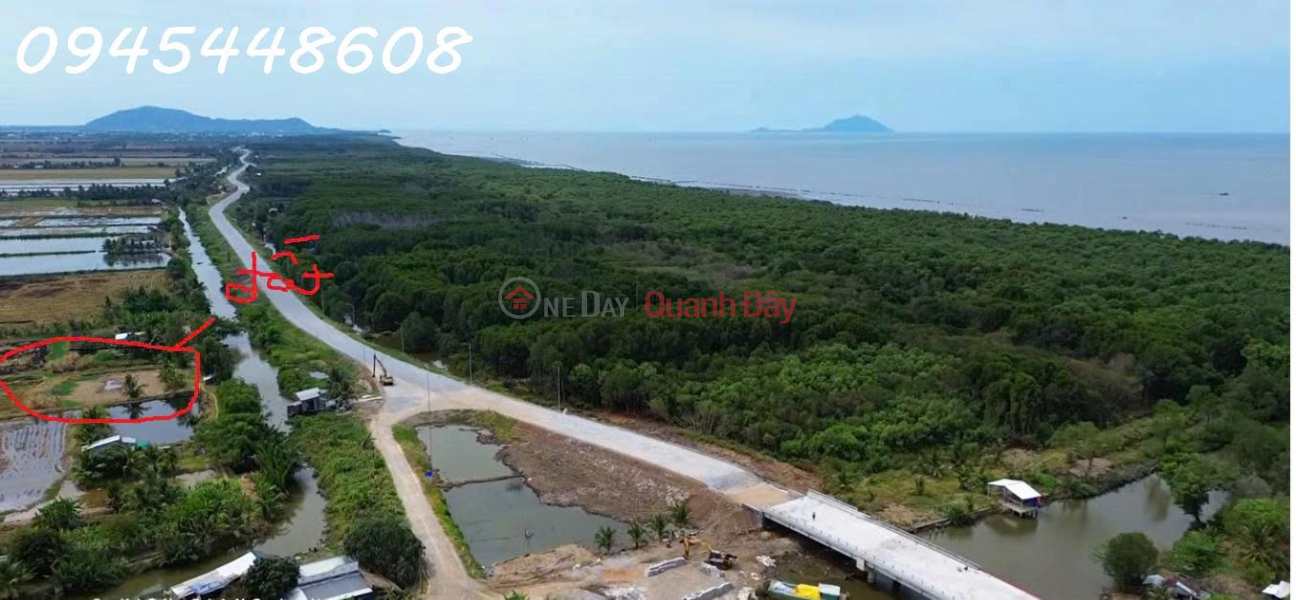 Property Search Vietnam | OneDay | Residential | Sales Listings | Selling 11 plots of land with frontage on the national defense dike, Hon Dat commune, An Giang province.
