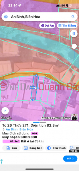 Property Search Vietnam | OneDay | Residential | Sales Listings | BEAUTIFUL LAND - GOOD PRICE - LAND FOR SALE In An Binh Ward, Bien Hoa City, Dong Nai.