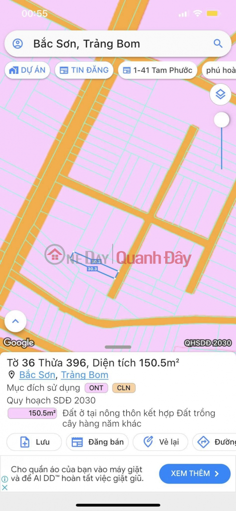 Kẹt Tiền Quá Giảm 300 triệu, Bán Nhanh Miếng Đất, HXH Tân Thành, Bắc Sơn, Trảng Bom, Đồng Nai, Giá Nhỉnh 1.4 _0