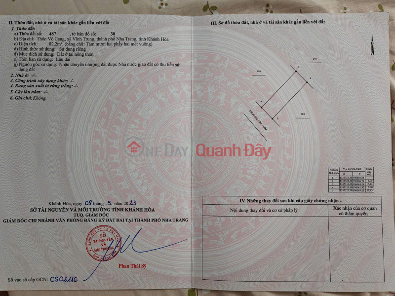LAND FOR SALE - 100% RESIDENTIAL LAND - NEAR SUPERMARKET, MARKET, CONNECTING VO NGUYEN GIAP & 23rd OCTOBER ROAD Sales Listings