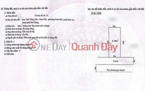 Bán 02 lô đất liền kề TDC Nam Hải - Đằng Hải, khuôn đất đẹp bới mặt tiền 10m. _0