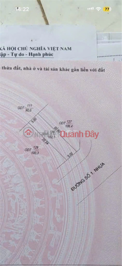 PRIME LOCATION – GREAT PRICE – OWNER SELLING LAND PLOT AT Cai Sao Market, My Thoi Ward, Long Xuyen City, An Giang Province _0