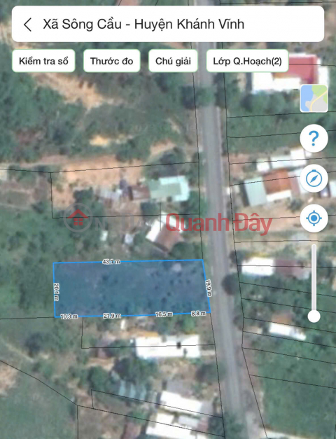Bán Đất Mặt Tiền Hương Lộ 62 Sông Cầu - 1126.4m2, Ngang 20m - 5 Tỷ (4.4tr/m2) - 2 Mặt Tiền _0