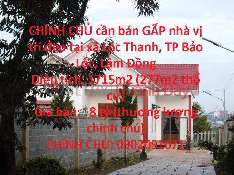 The owner urgently needs to sell a house with a beautiful location in Loc Thanh commune, Bao Loc city, Lam Dong _0