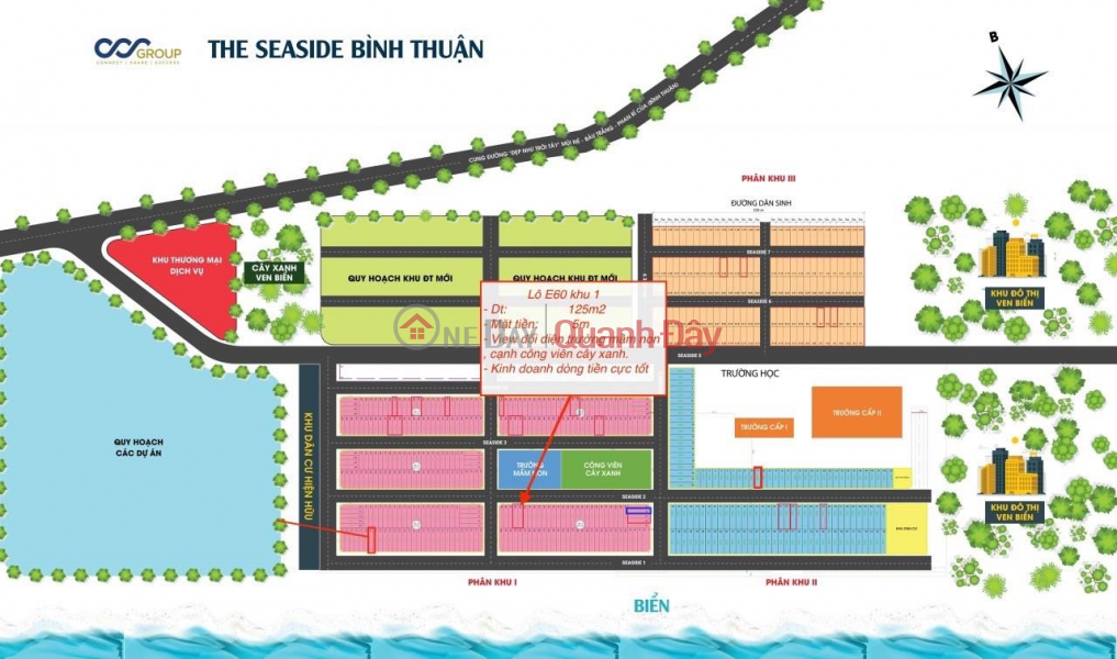 ĐẤT ĐẸP - GIÁ TỐT - Bán đất dự án Seaside mặt biển Hoà Phú, Bình Thuận (Cạnh Phan Rí Cửa) Niêm yết bán