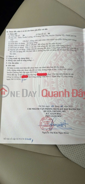 đ 10 triệu SIÊU PHẨM 196M TẠI HOÀNG VĂN THỤ-CHƯƠNG MỸ-HÀ NỘI