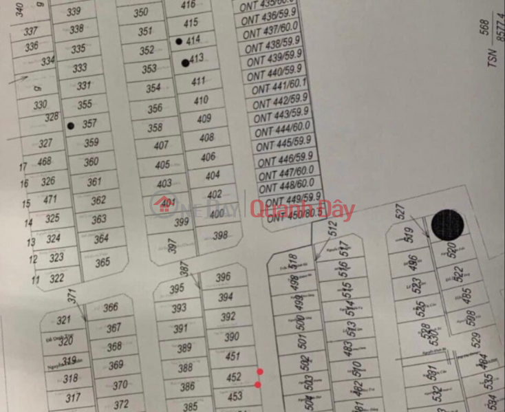 The owner needs to urgently sell the Ngoc Liep auction plot of 60m2 with road surface for car subdivision Sales Listings