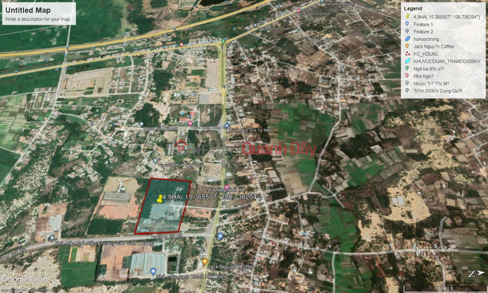 For sale 6.2 ha project Doc Soi Intersection, Binh Son District, Dung Quat Economic Zone Sales Listings