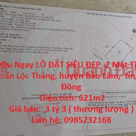Sở Hữu Ngay LÔ ĐẤT SIÊU ĐẸP 2 Mặt Tiền Tại Thị trấn Lộc Thắng, huyện Bảo Lâm, tỉnh Lâm Đồng _0