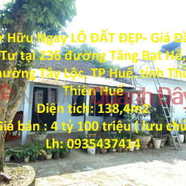 Own a BEAUTIFUL LOT - Investment Price in Hue City, Thua Thien Hue Province _0