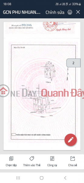 đ 2.98 Billion House for sale in 3-storey commune, Phu Nhuan district, 3 billion