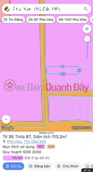 bán đất phú hòa thủ dầu một sổ riêng nở hậu, Việt Nam, Bán | đ 2 tỷ