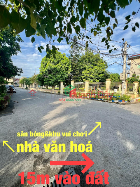 Land for sale in Dong Anh town for just over 4 billion, 7m wide car-passage road _0