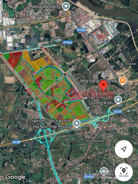 đ 990 Million, Land near Vinhomes Duong Kinh - Lane 92 Hai Phong Price only 9xx million ZALO 0567 222 555