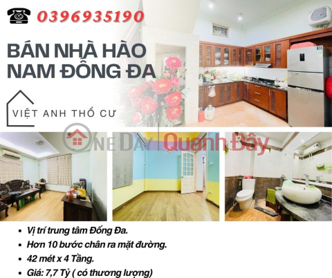 Bán nhà Hào Nam Đống Đa_Gần Mặt Đường_Bạt Ngàn Tiện Ích_42mx4T_ Giá: 7.7 tỷ_Lh: 0396935190. _0