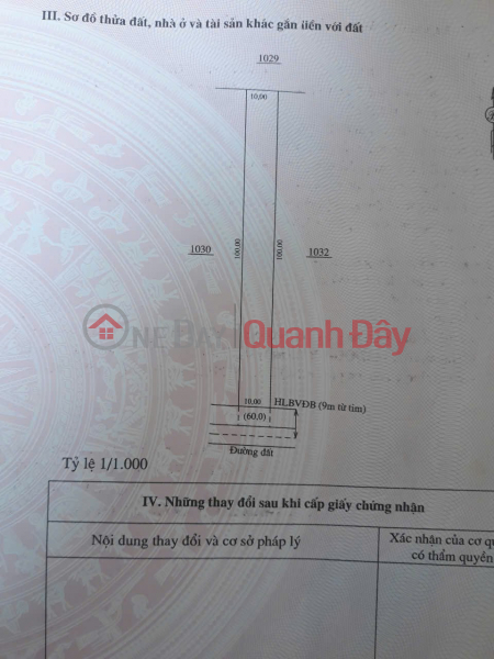 Property Search Vietnam | OneDay | Nhà ở | Niêm yết bán, ĐẤT ĐẸP – GIÁ TỐT – CHÍNH CHỦ CẦN BÁN LÔ ĐẤT Ấp Thạnh Tây-Lộc Tấn- Lộc Ninh -Bình Phước