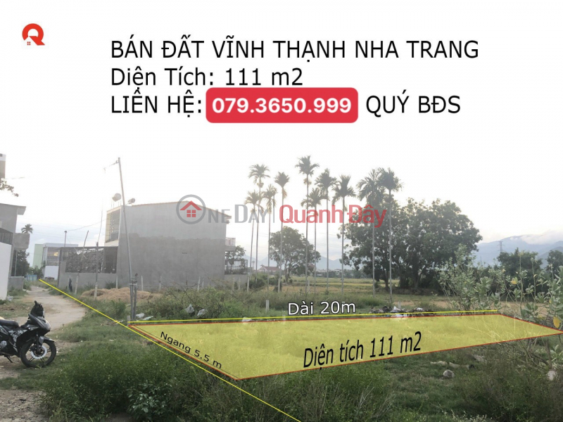 Property Search Vietnam | OneDay | Nhà ở, Niêm yết bán, Bán đất Vĩnh Thạnh Nha Trang gâng đường 23/10 giá 11,5 triệu/m2