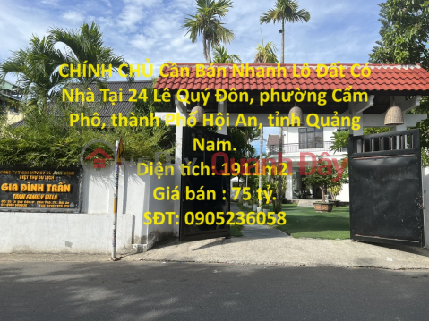 OWNER Needs to Sell Land Plot with House Quickly in Hoi An City, Quang Nam Province. _0