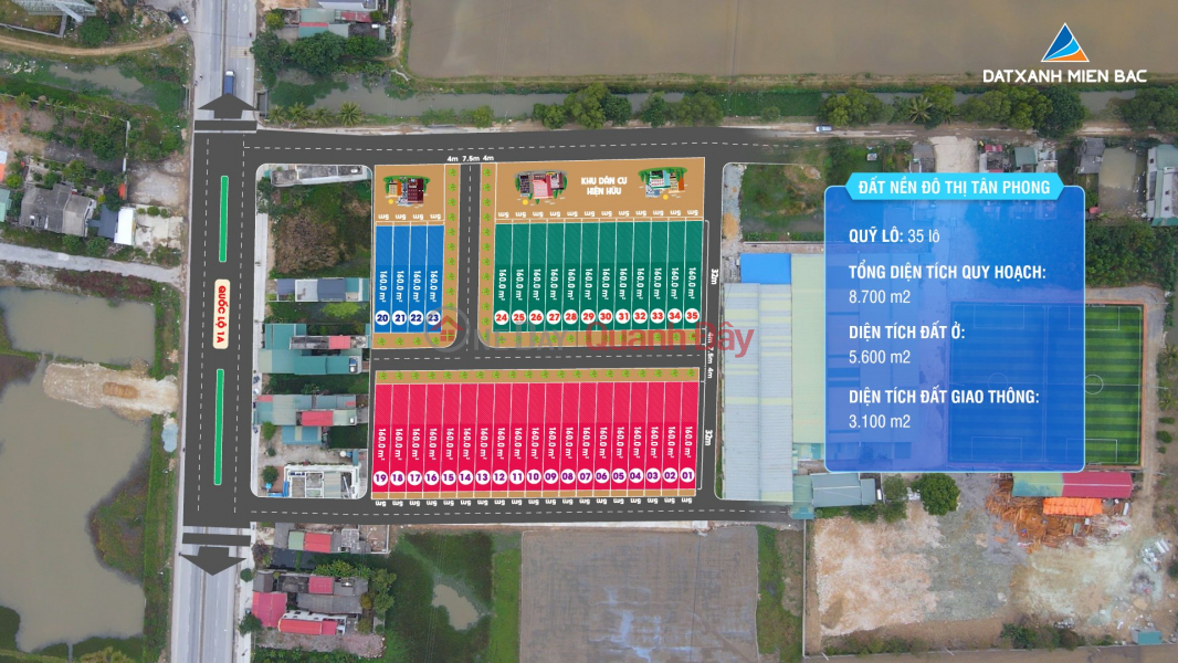 Can Tien Build a House for Urgent Sale Land Lot in Tan Phong Town - Quang Xuong - Thanh Hoa with price only 7.xxtr\\/m2 Sales Listings