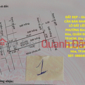 PRIME LAND – GREAT PRICE – URGENT SALE OF ADJACENT LAND PLOTS IN BINH HUNG HOA WARD, BINH TAN DISTRICT, HO CHI MINH CITY _0