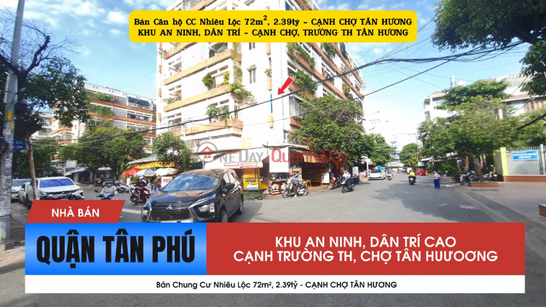 Apartment for sale in Nhieu Loc, 72m², 2.39 billion VND - next to Tan Huong Market. Sales Listings