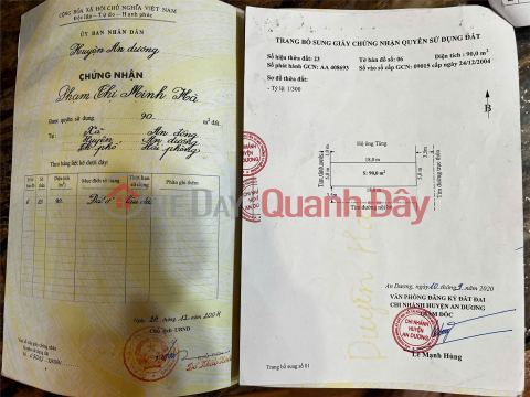 Owner Needs to Sell a Plot of Land at the front of Van Cu residential group, An Dong ward, An Duong district, Hai Phong. _0