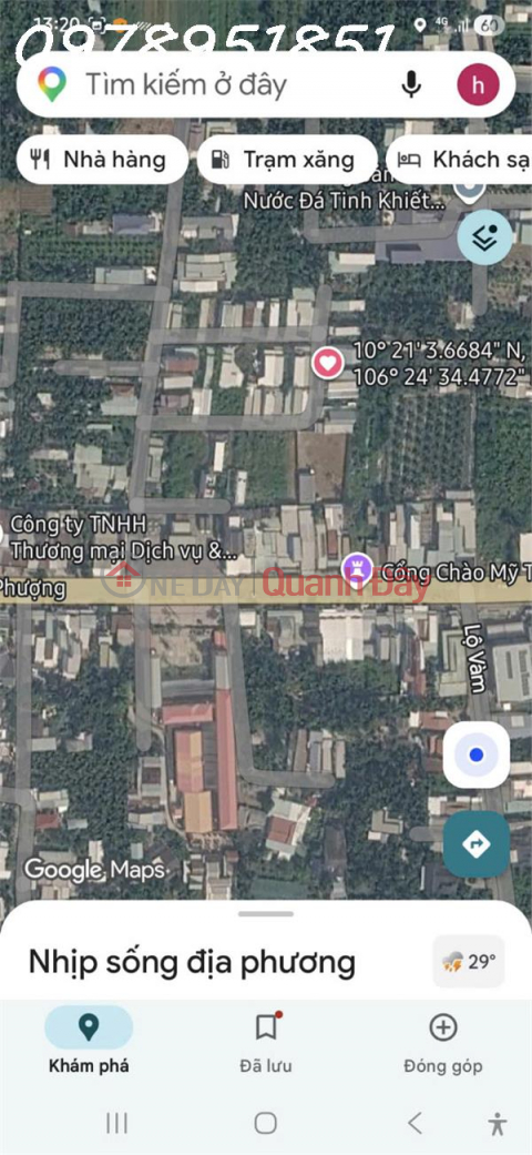 Bán Đất 134m2 giá 780 triệu tại - Chọn - Xã Tân Mỹ Chánh, Thành phố Mỹ Tho, Tiền Giang _0