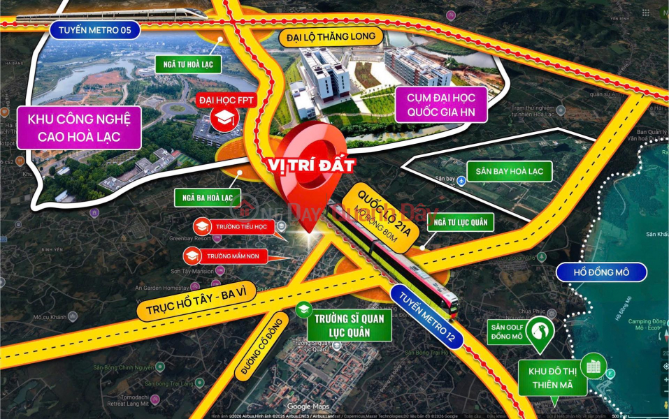 BÁN ĐẤT XÂY TRỌ GIÁ TỐT – GẦN ĐH QUỐC GIA & FPT HÒA LẠC – CHỈ HƠN 3 TỶ | Việt Nam Bán, đ 3,3 tỷ