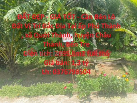BEAUTIFUL LAND - GOOD PRICE - Land Lot For Sale Prime Location In Chau Thanh District, Ben Tre _0