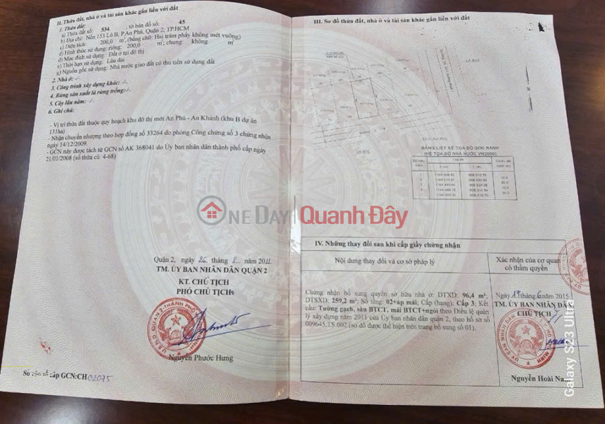 Property Search Vietnam | OneDay | Residential Sales Listings Owner Sells Street Frontage 18 An Phu, District 2: Large Area (10x20m),Good Price 60 Billion!