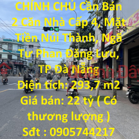 FOR SALE 2 Level 4 Houses, Front of Nui Thanh, Phan Dang Luu Crossroads, Da Nang City _0