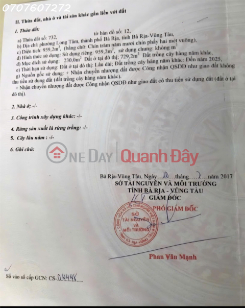 BÁN ĐẤT ĐƯỜNG HOÀNG HOA THÁM PHƯỜNG LONG TÂM, BÀ RỊA VŨNG TÀU _0