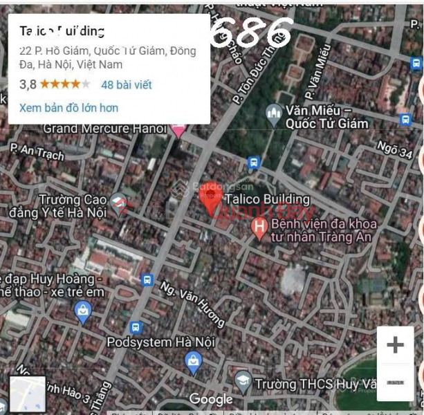 Property Search Vietnam | OneDay | Nhà ở | Niêm yết cho thuê Cho thuê văn phòng 40-70-100 m2 tại Talico Building 22 Phố Hồ Giám, P.Văn Miếu-QTG, Hà Nội