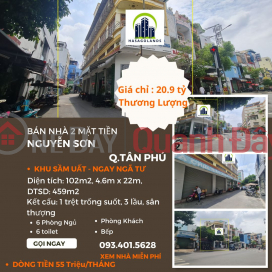 URGENT SALE of house 2 Nguyen Son frontage 102m2, 3 ST floors - CASH FLOW 55M\/TH _0