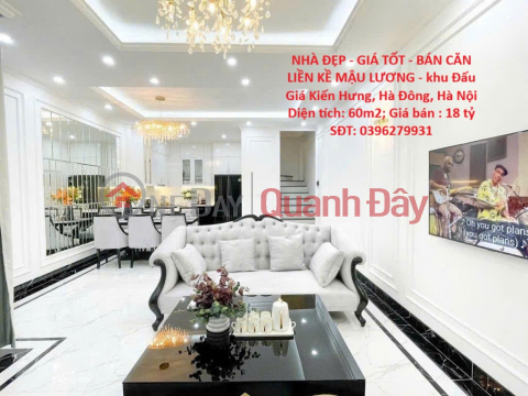 BEAUTIFUL HOUSE - GOOD PRICE - TOWNHOUSE FOR SALE IN MAU LUONG - Kien Hung Auction Area, Ha Dong, Hanoi _0