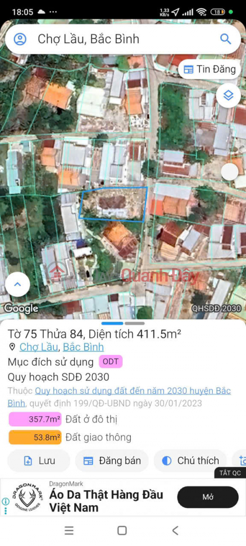 BEAUTIFUL LAND - GOOD PRICE - Land for Sale in Prime Location, Cho Lau Town, Bac Binh, Binh Thuan _0
