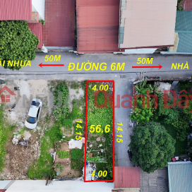 Land for sale in Lam Tien, Dong Anh town, 56m2 corner lot, cars can avoid and pass through. Contact: 0936123469 _0