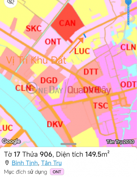 Bán lô đất thổ mặt tiền Cao Thị Mai giá 1,65 tỷ _0