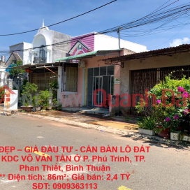 BEAUTIFUL LAND - INVESTMENT PRICE - FOR SALE LOT A13 VO VAN TAN RESIDENTIAL AREA IN WARD Phu Trinh, CITY. Phan Thiet, Binh Thuan _0