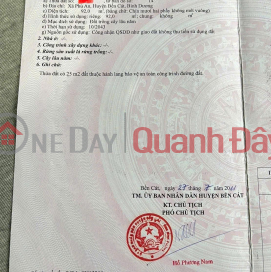 Super product land on Phu An 023 Street, Ben Cat District, Ho Chi Minh City, Area 92m2, investment price _0