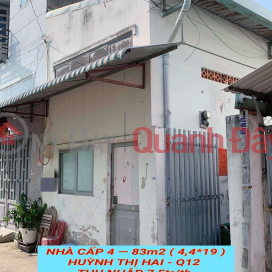 Nhà cấp 4 , 83m2 Huỳnh Thị Hai Q12, thu nhập 7,5tr/th ,liền kề Đại Học GTVT, 3 tỷ nhỉnh 0932030061 _0