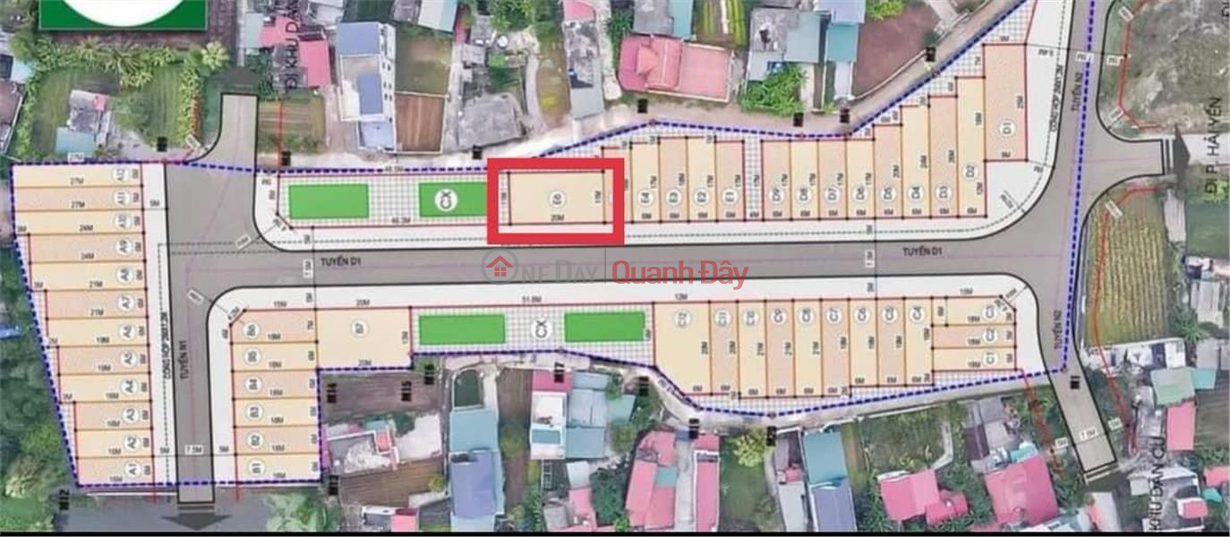 PRIMARY LAND FOR OWNER - NEED TO SELL LOT LK-E6 FAST IN Nguyen Binh Ward, Tx. Nghi Son, Thanh Hoa Sales Listings