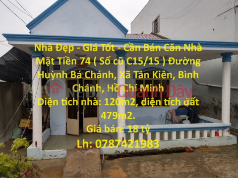 Beautiful House - Good Price - For Sale House Front on Huynh Ba Chanh Street - Binh Chanh - HCM _0