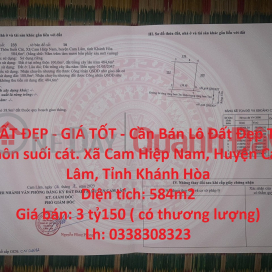BEAUTIFUL LAND - GOOD PRICE - Beautiful Land Lot For Sale In Cam Hiep Nam Commune, Cam Lam District, Khanh Hoa Province _0