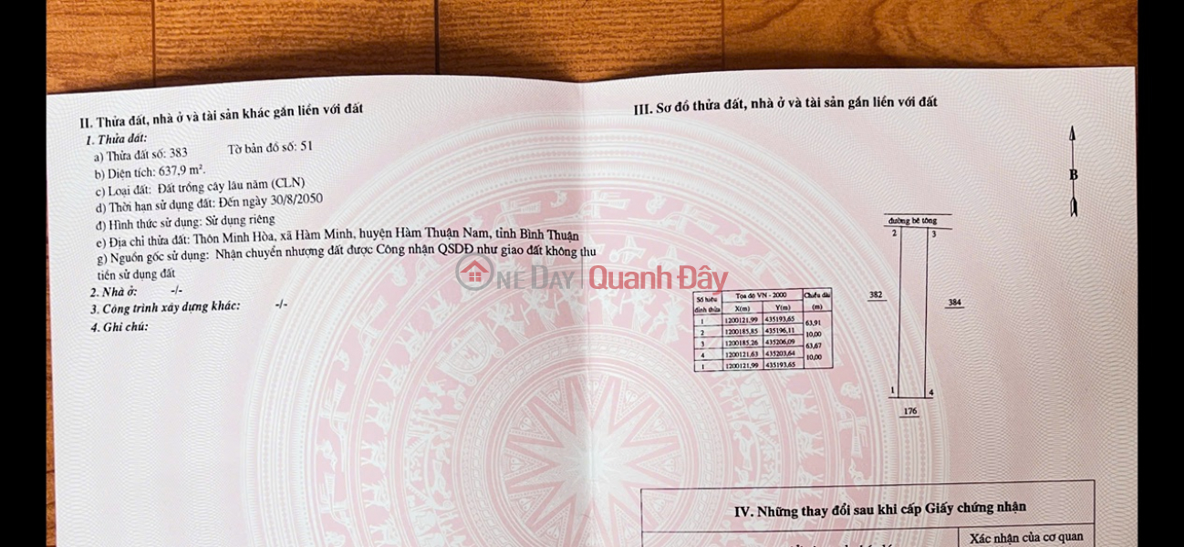 Property Search Vietnam | OneDay | Residential Sales Listings, HOT HOT - 3 LOTS OF LAND FOR SALE IN Ham Minh Commune, Ham Thuan Nam District, Binh Thuan Province